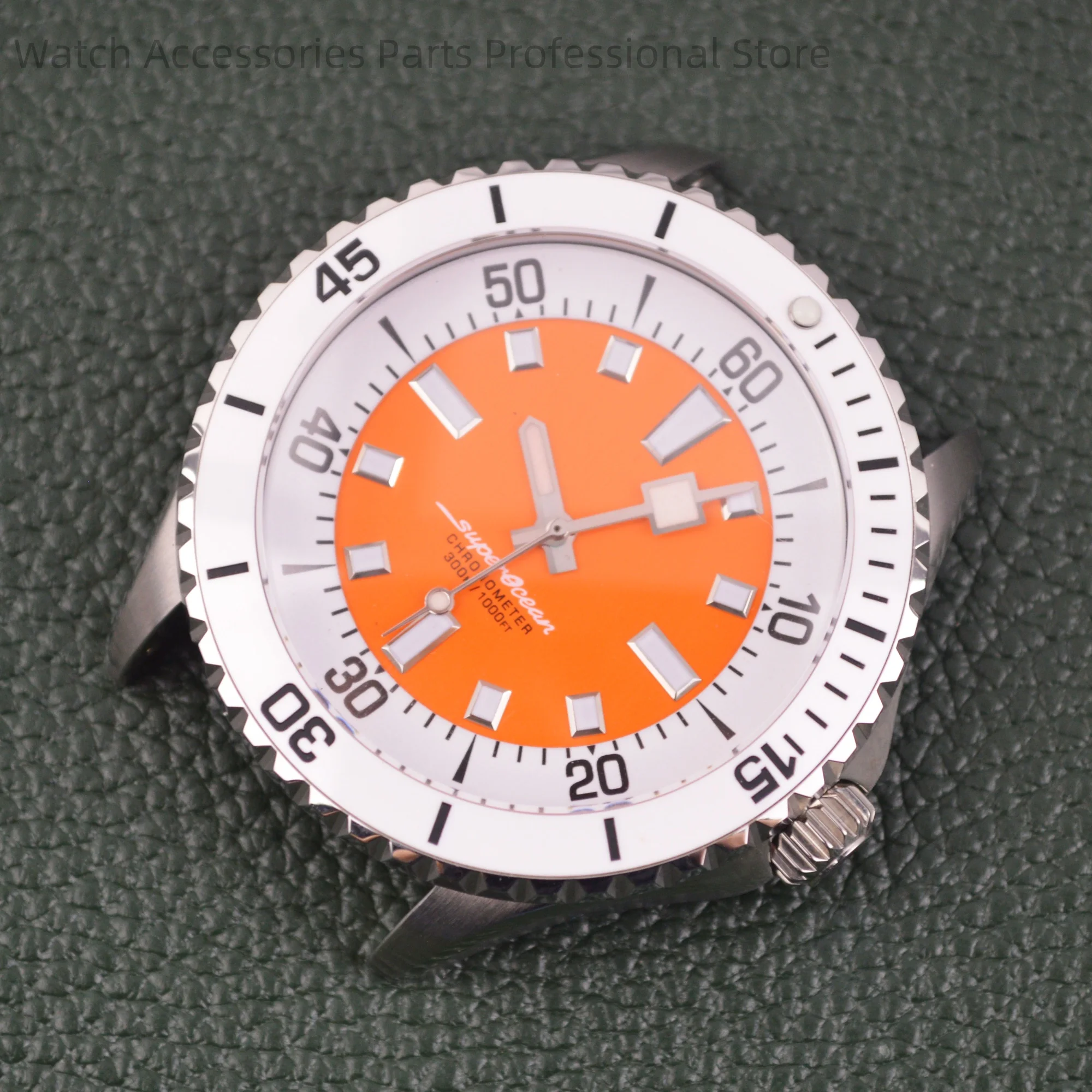 

200m Dive Watch Case Stainless Steel NH35 Case Luminous Dial Hands for SUPEROCEAN Case Sapphire Crystal fit NH35 NH36 Movement