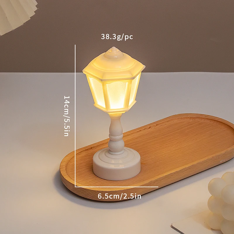 1:12 Dollhouse Miniature Flower Bud Table Lamp Night Light
