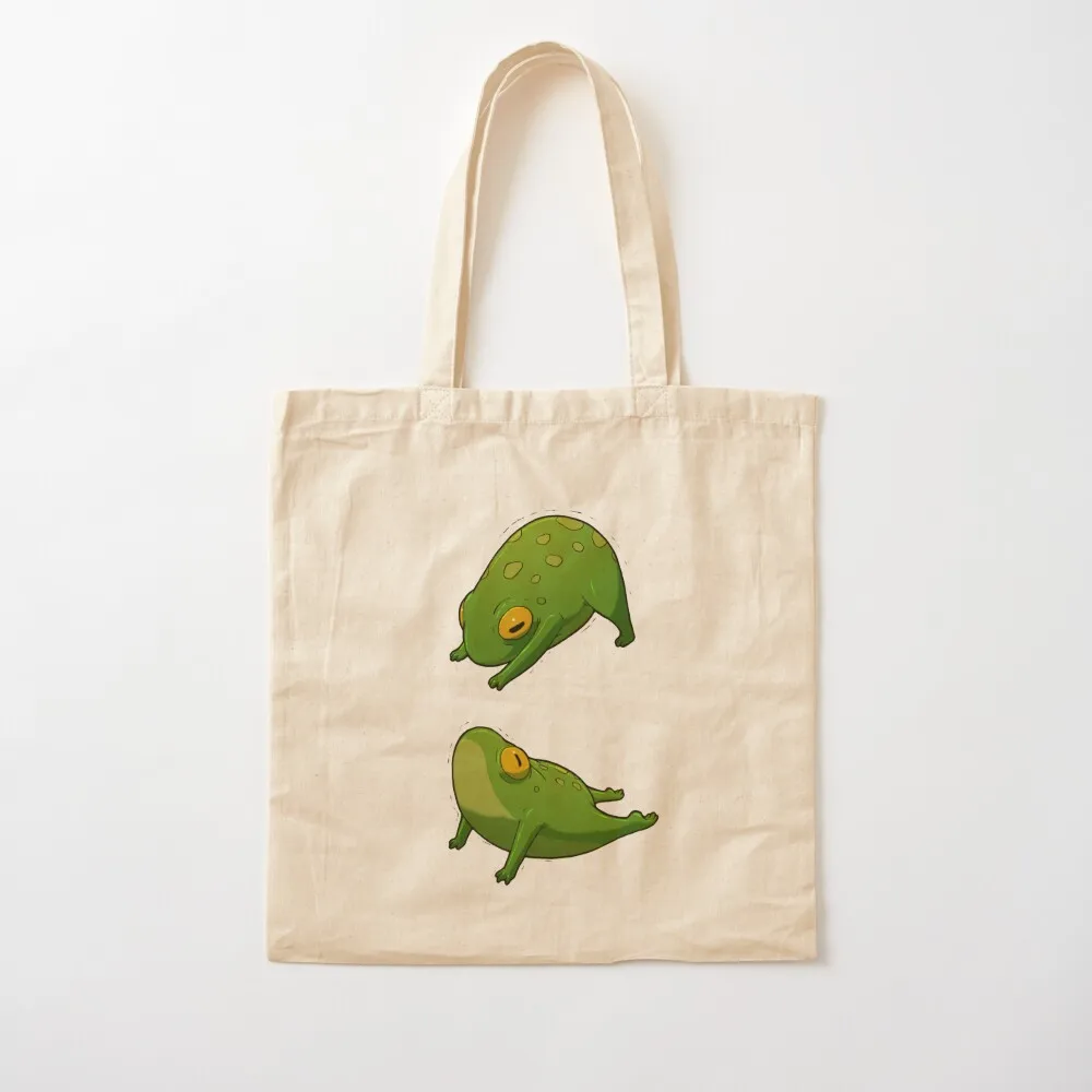 

Yoga Frog Upward Downward Dog Tote Bag great bag Custom bag canvas bags Canvas Tote