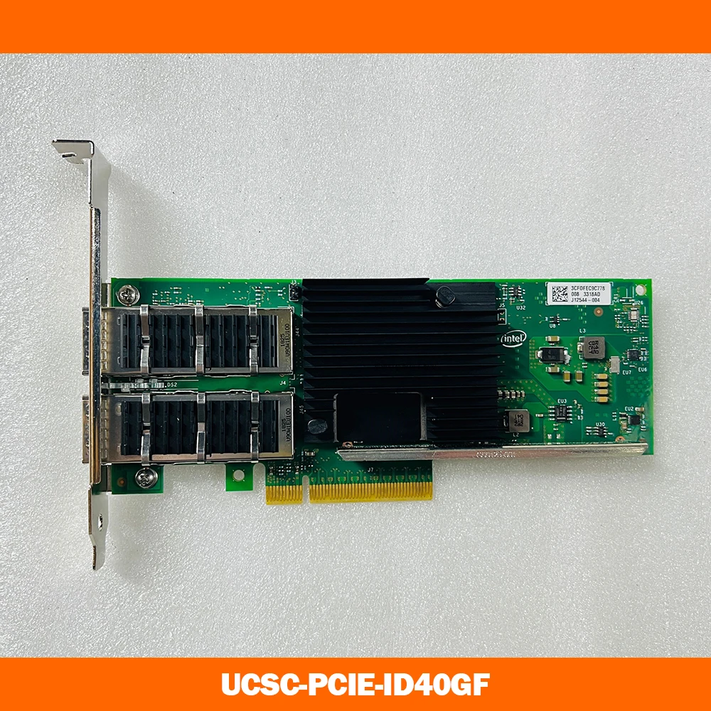 For Intel XL710-QDA2 Dual Port 40G 10G Fiber Optic Network Card UCSC-PCIE-ID40GF