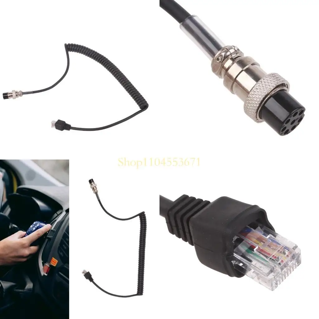 

Best Seller 8pin to RJ45 WalkieTalkie Hand-held Ridao Speaker Mic Microphone Cable for Yaesu FT-847 FT840 FT-1000 FT-2000 FT920