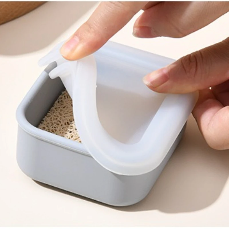 Silicone Soap Box Outdoor Travel Multifunctional Portable Storage Plastic Soap Box Drain