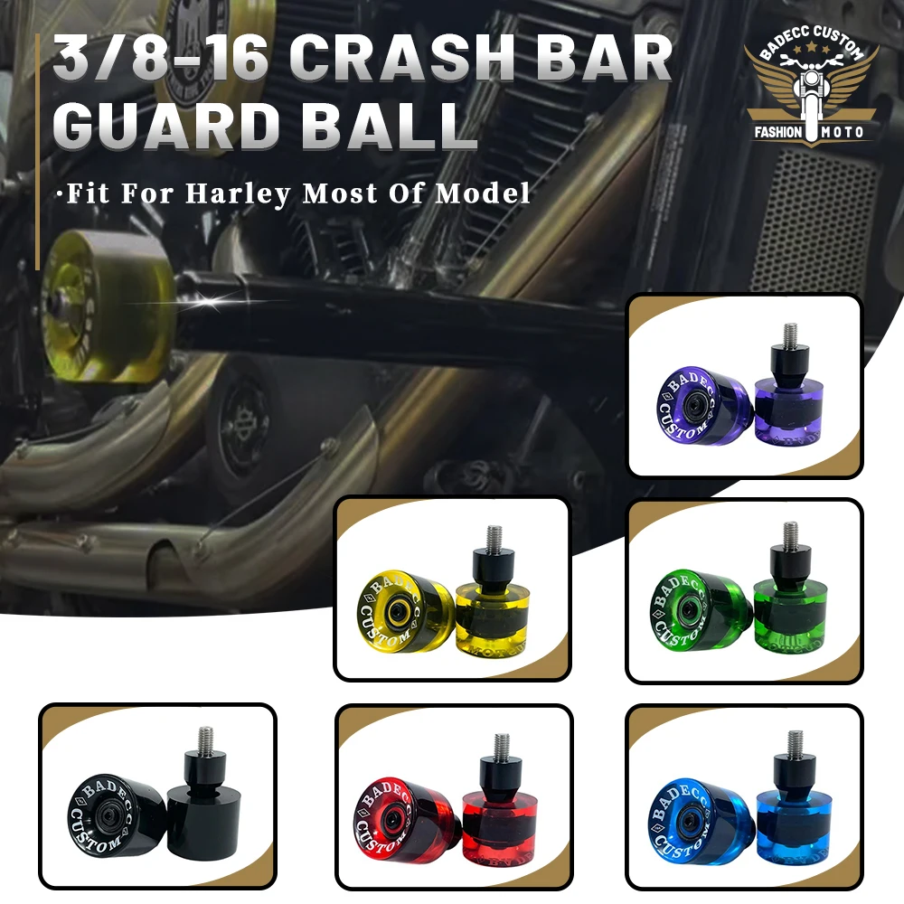 

Защита двигателя мотоцикла, седельная сумка, бамперы, мяч 3/8-16, 1 пара шариков для Harley, все оригинальные штанги Touring Glide Softtail 117 121