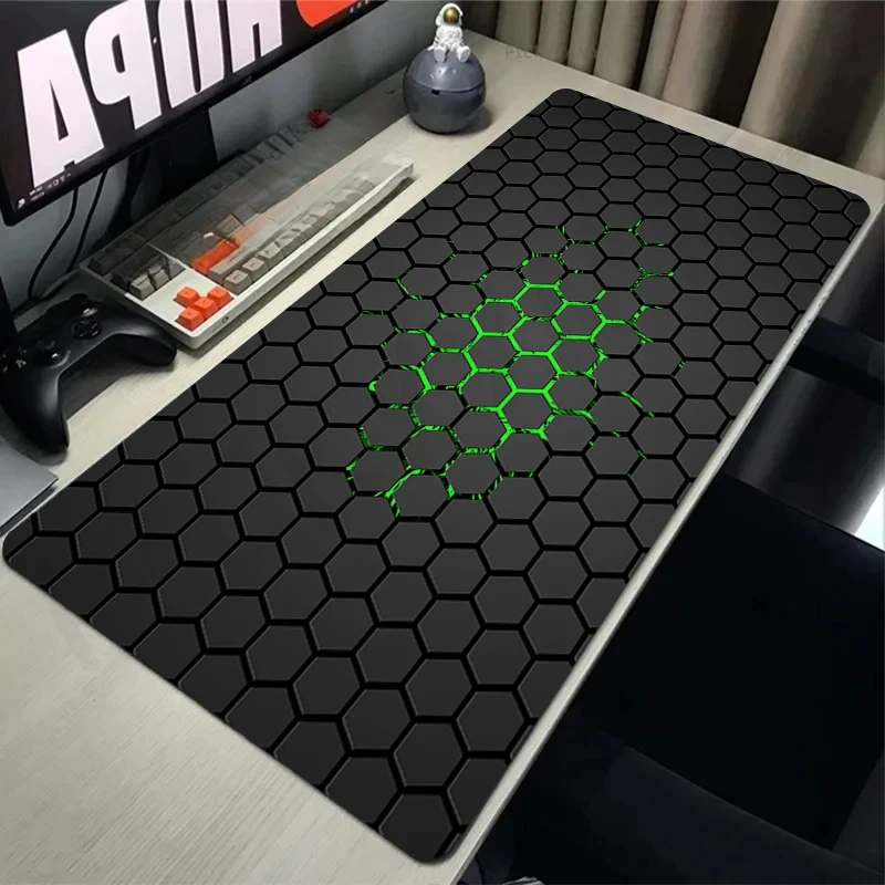 

Geometric mouse pad 100x50cm large computer mouse simple Mousepad , anti-slip lock edge, dual-purpose office and gaming pc