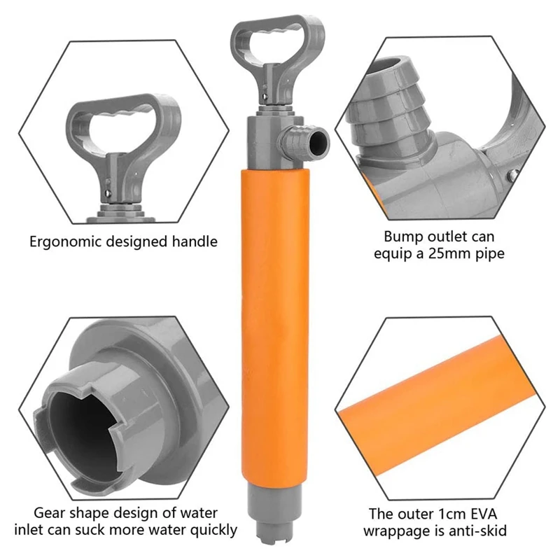 Kayak Bilge Pump Manual Water Pump Hand Pump Boat Hand Pump Bilge Pump For Kayaks Canoes And Boats Kayak Accessories