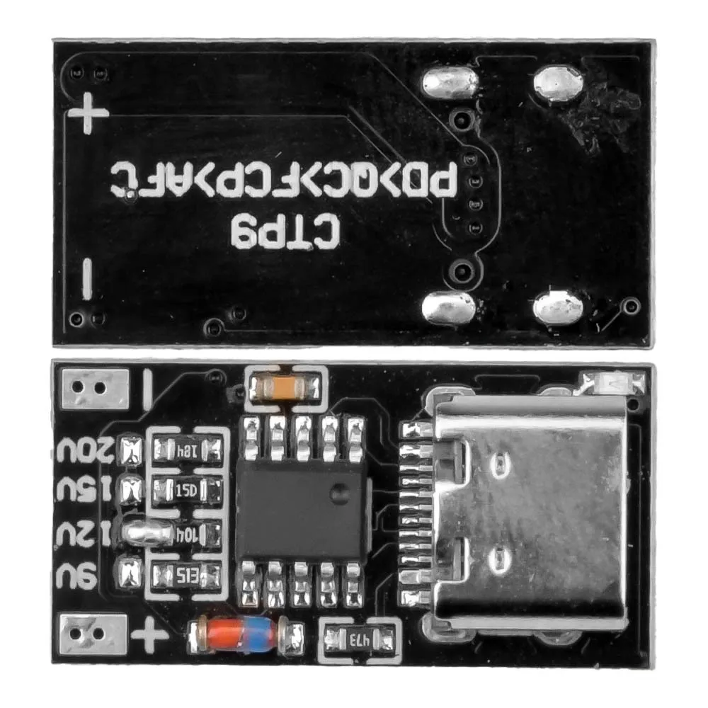 5pcs ประเภท C Pd2.0 Pd3.0 FAST CHARGE Polling เครื่องตรวจจับแหล่งจ่ายไฟ USB เปลี่ยนโมดูล Charger BOARD DIYmore
