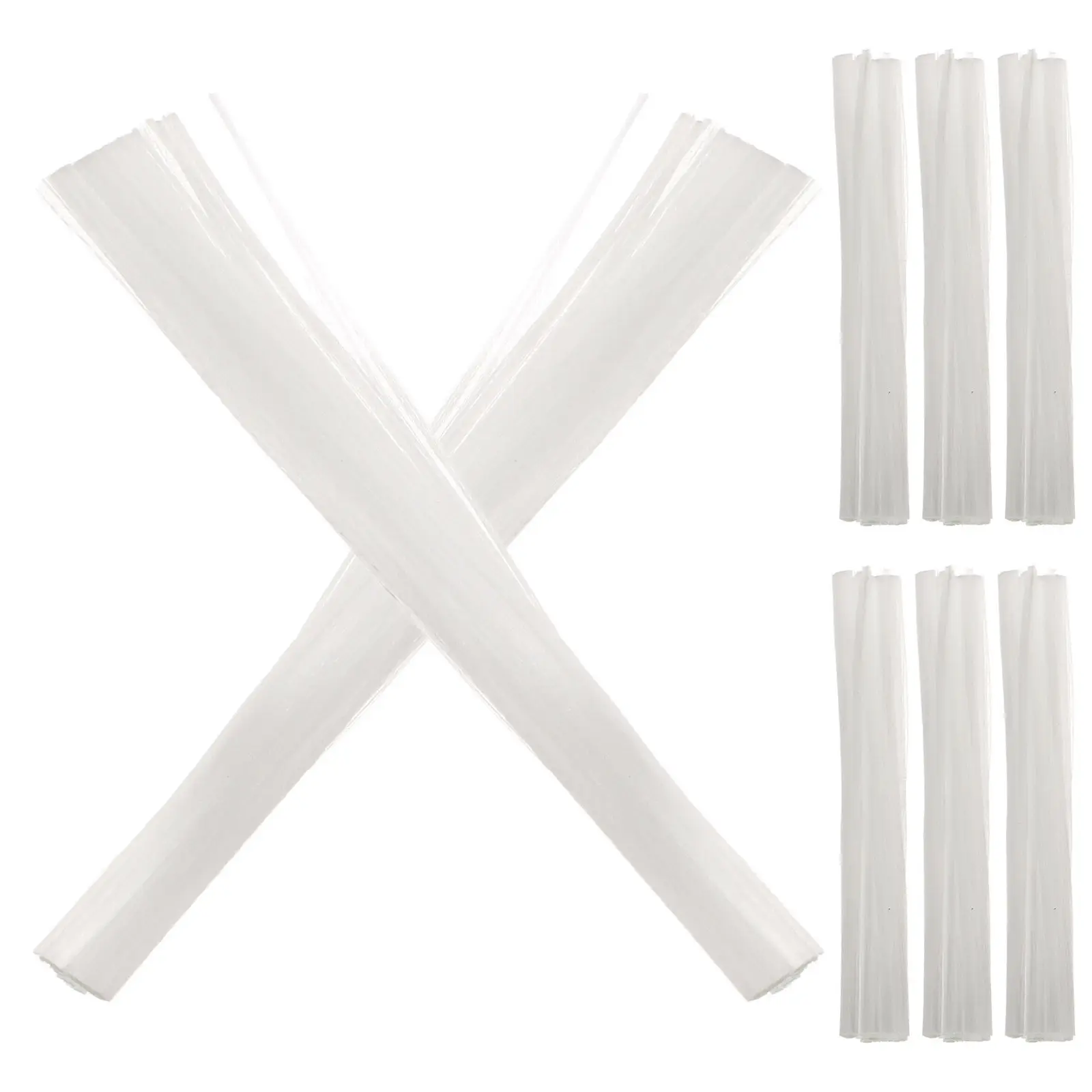 

100Pcs Nail Extension Fiber Adjustable Fiberglass Tips for Home Or Salon Fake Nails Tools Easy Apply Nail Art Fibers Kit