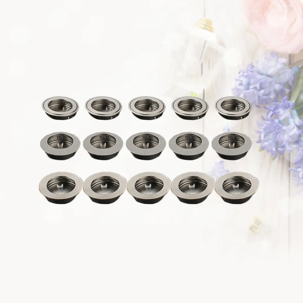 

15pcs Stainless Steel Drawer Handles Sliding Door Pulls Cabinet Grips Flat Inclined Each Durable Replacement