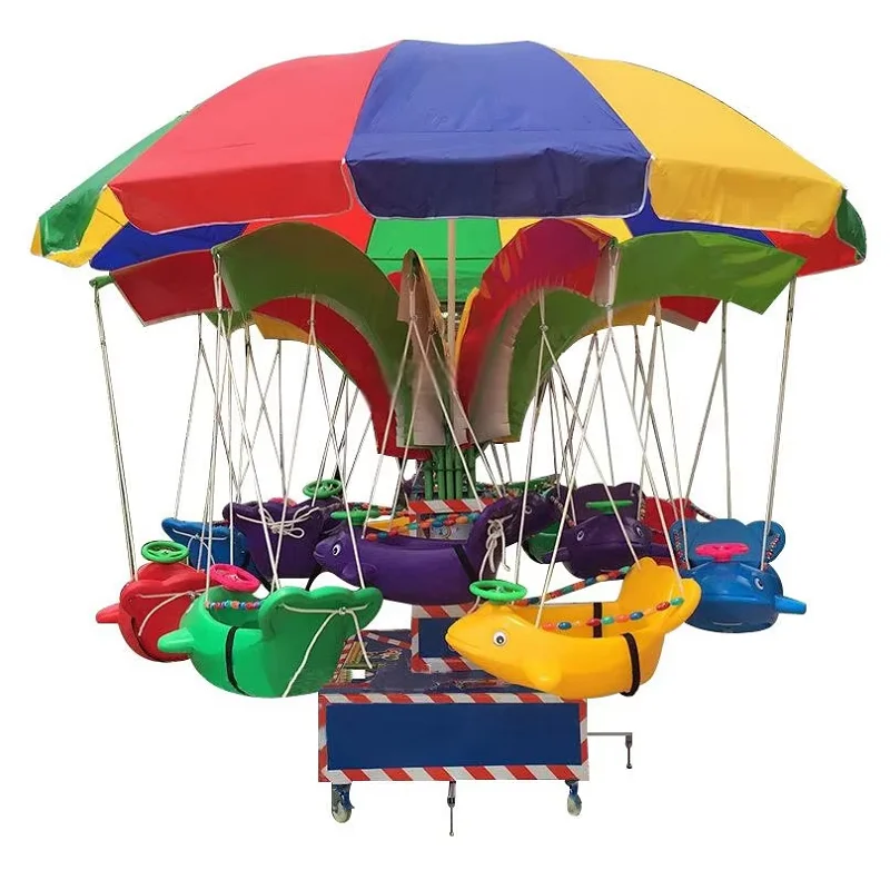 Umbrella Shape Swing Chair Mini Merry Go Round for Kids Mini Carousel for Commercial Rental