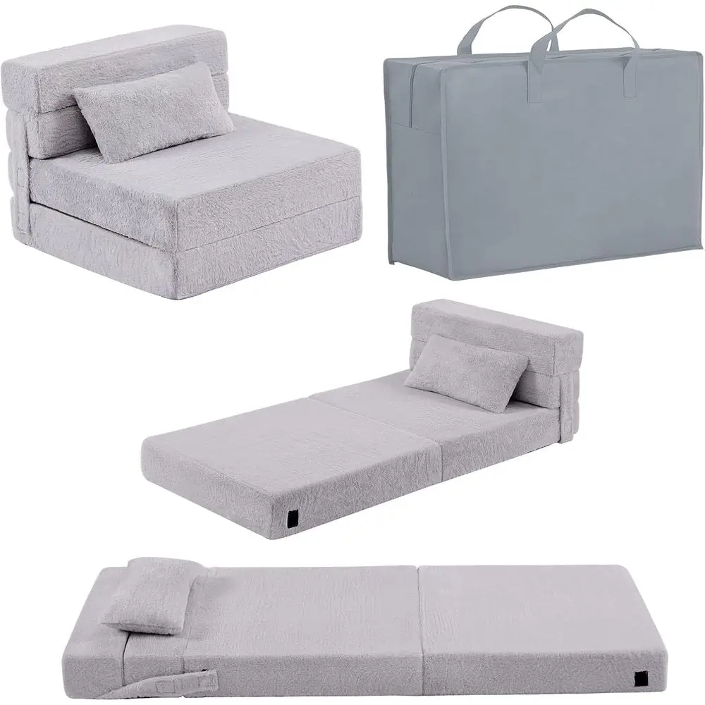 olding Soa ed Mattror Kids with Pillow, Toddler Washale olding loor Mat or Daycare, Child old Up Soa uton Chair ed with Storaag