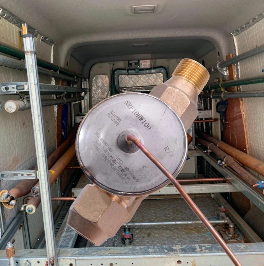 NRF3/4/5HW100 Refrigeration Expansion Valve for Cold Room, R22 Internal Equalization Threaded Type, High Precision