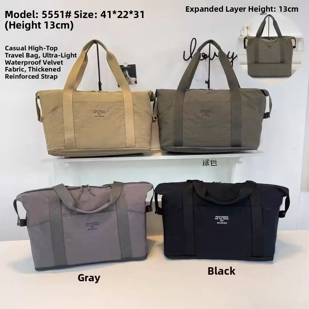 

Large Capaci Travel Bag Mens Womens Handbag ort Trip Lage Bag Double Strap Casual Scene ex Youth Bapa 555