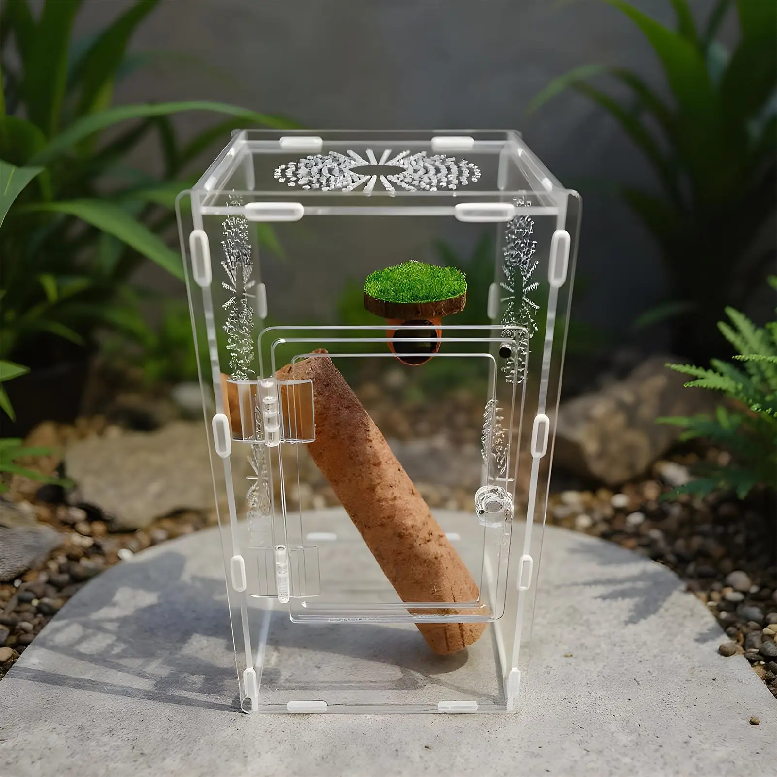 New Acrylic Reptile Habitat Anti-Escape Multiple Size Spider Feeding Case Clear Arboreal Small Pet Cage for Scorpion