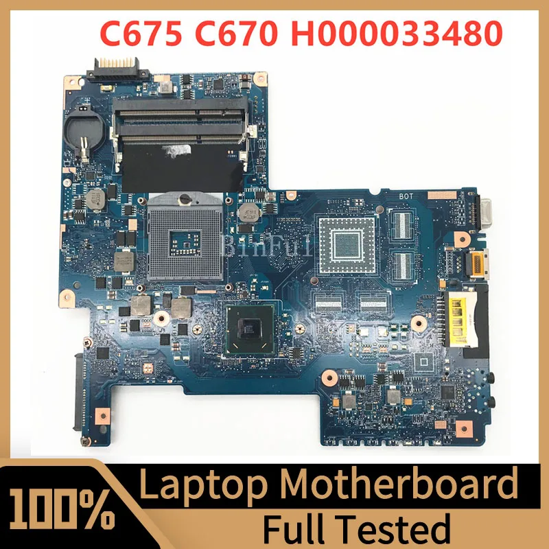 

H000033480 Mainboard For Toshiba Satellite C670 C675 L770 L775 Laptop Motherboard HM65 DDR3 100% Full Tested Working Well