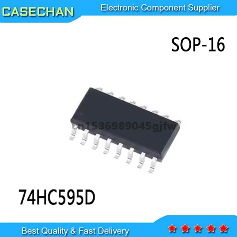 10pcs 74HC595D 74HC595 SN74HC595DR  sop-16 new and original
