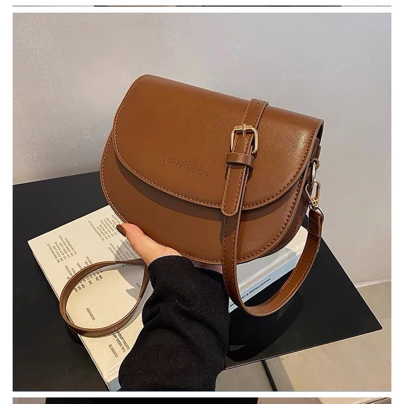 2024 New Fashionable Summer Hot selling Women's Saddle Bag Crossbody Bag Advanced Underarm Designer Shoulder Bag