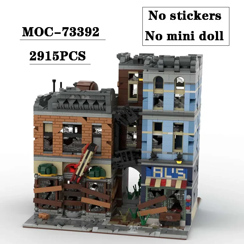 Building Block MOC-73392 Detective Office City Skyline Building Model 2915PCS Adult and Children's Birthday Christmas Toy Gifts