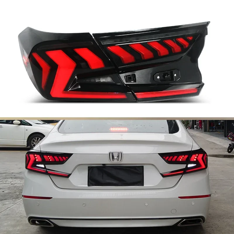 

Car LED Tail Lights For Honda Accord 10 2018 2019 2020 2021 Rear Fog Lamp Brake Light Reverse Dynamic Turn Signal Taillight