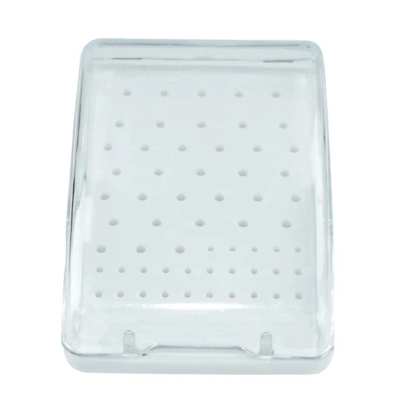 

60 Holes Dental Bur Box Drill Bit Storage Case Plastic Organizer for RA FG Burs Sterilizable Instrument Container