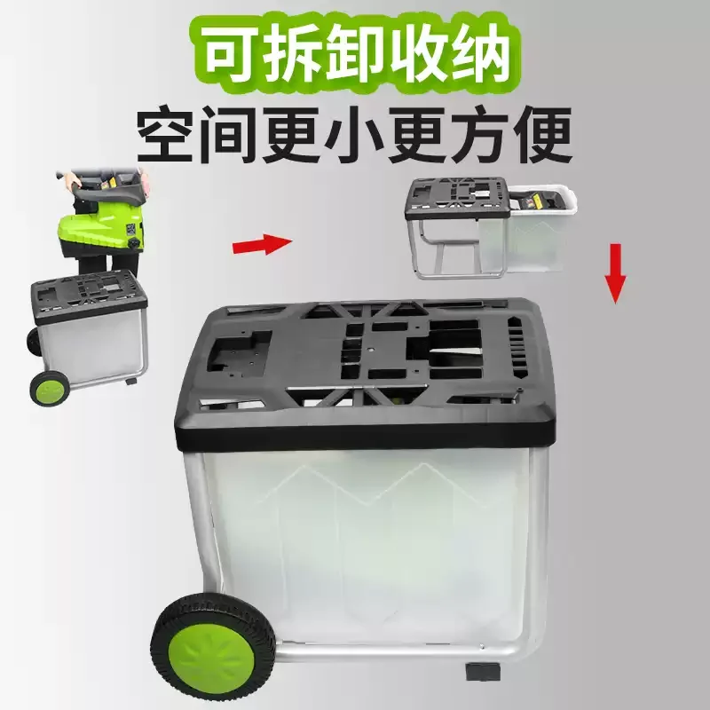 2800W Desktop Electric Garden Branch Crusher 220V Tool, for Shredding Garden Waste Wood Branches and Leaves Efficiently