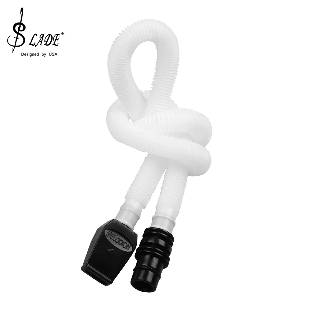 32/37 Keys Melodica Flexible Tube Pianica Mouthpiece ABS Plastic Melodica Black Instrument Replacement Parts Accessories