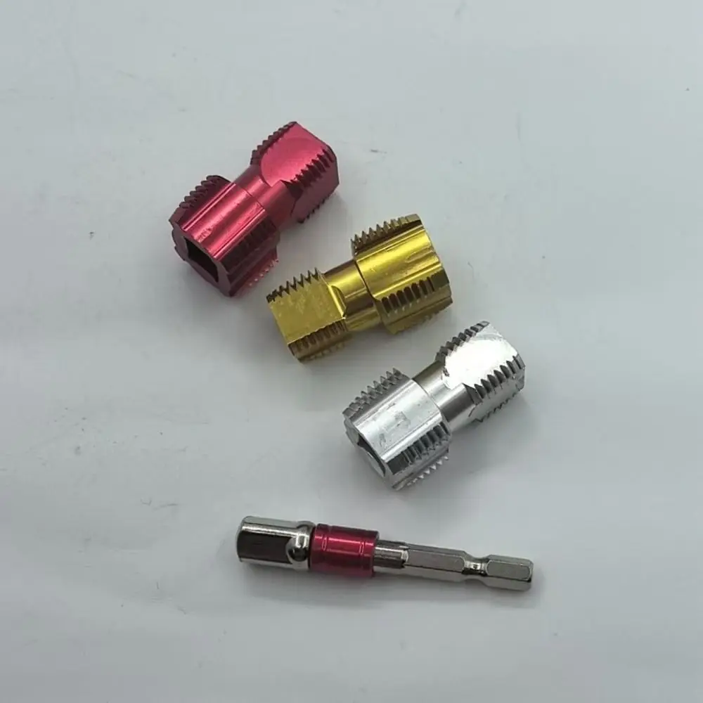Adaptateur d'extension de tuyau Hexagonal, résistant à l'usure, haute dureté, perceuse à trous intérieurs, filetage de perforateur de tuyau d'eau
