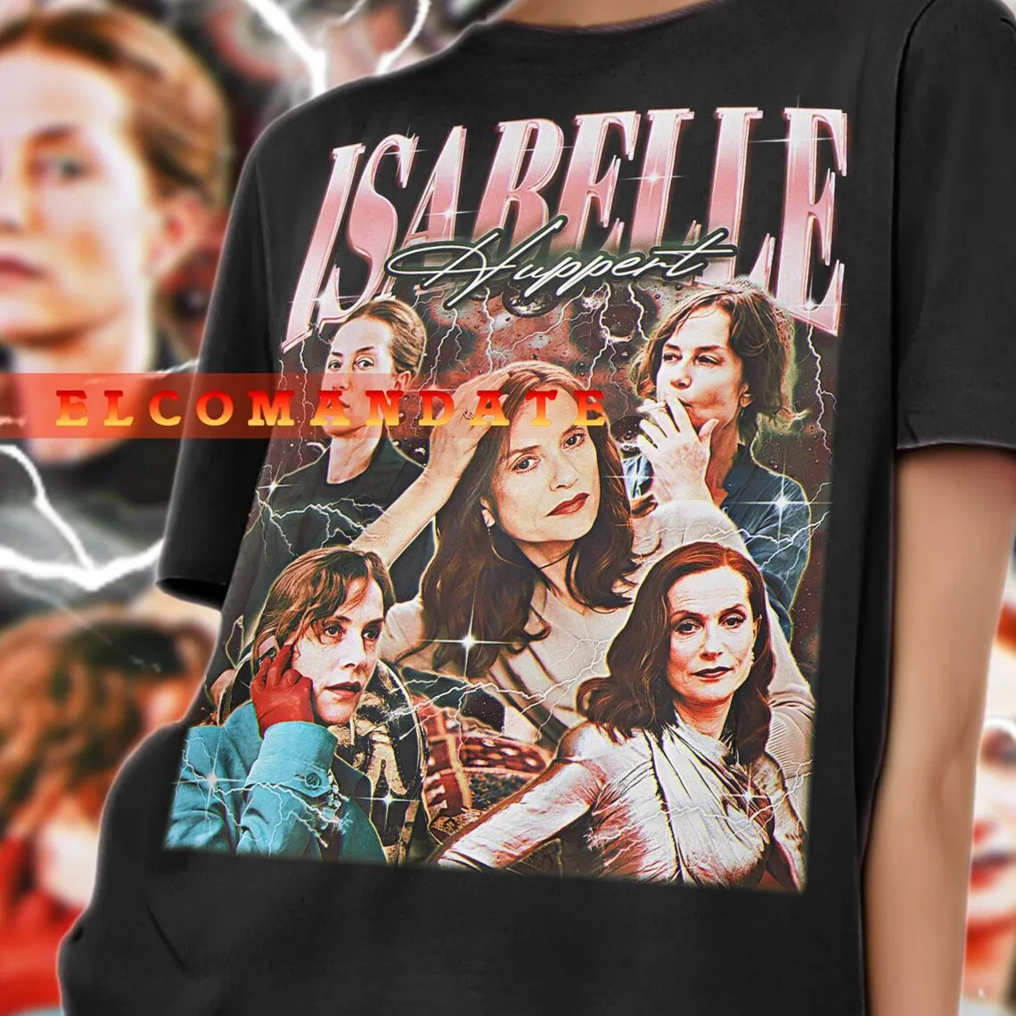 Рубашка ISABELLE HUPPERT Винтажная рубашка Isabelle Huppert Ретро футболка 90-х годов Isabelle Huppert Bootleg Tee