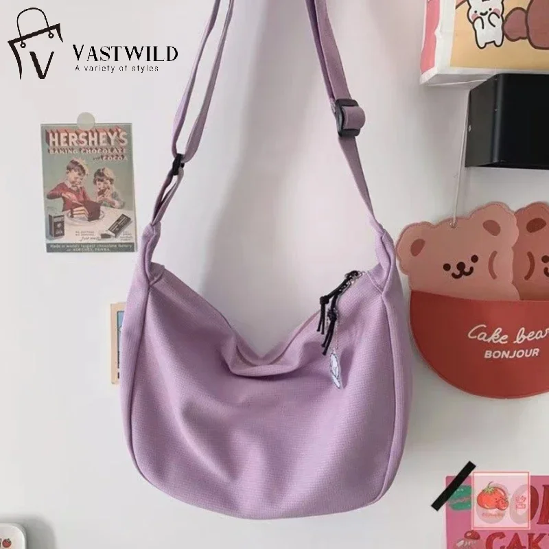 

Women Solid Harajuku All-match Simple Multifunction Handbags Cute Canvas Casual teenage school bag Aesthetic Sweet messenger bag
