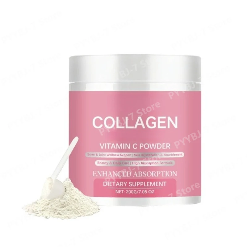 Collagen Powder with Vitamin C for Skin Nourishment & Joint Wellness Support Daily Health Supplements  200g