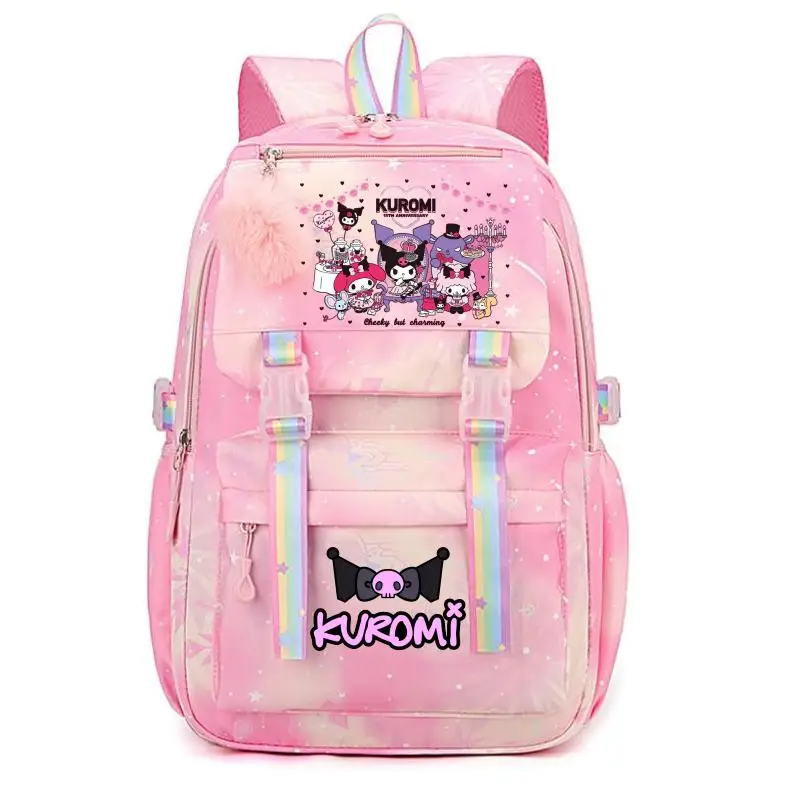 Hot Lovely Kuromi Melody Backpacks Women Backpack Female Travel Bag Backpacks Schoolbag for Teenage Girls Bookbag Mochila