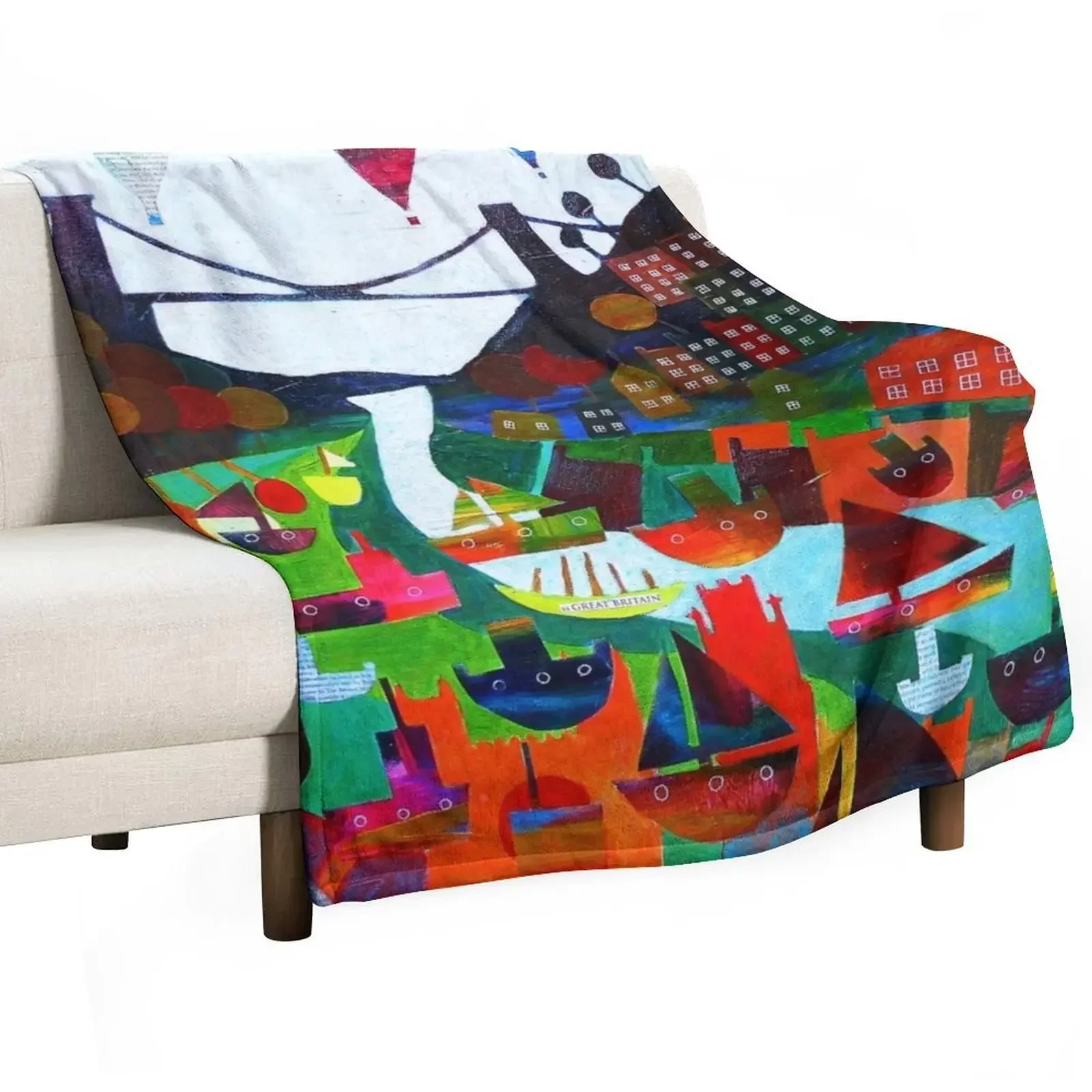 Clifton Collage #2 Throw Blanket Summer Beddings Stuffeds for babies Warm Sofas Beach Blankets
