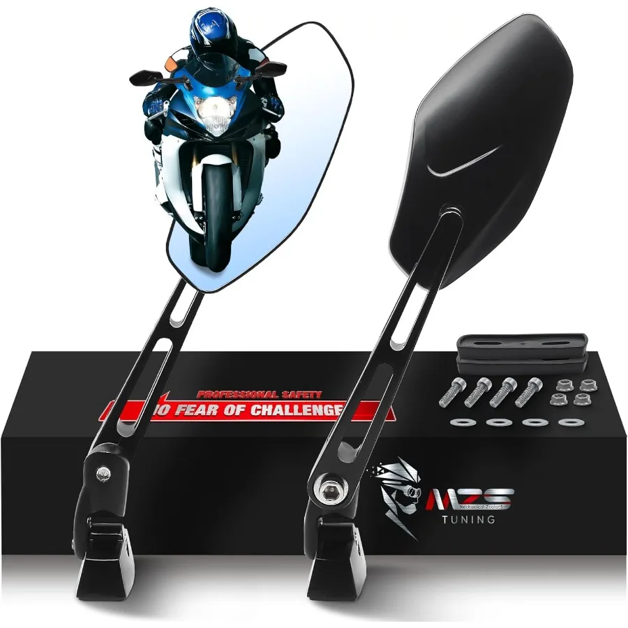 

Зеркала гоночного мотоцикла с двойной регулировкой для спортивных велосипедов с черным дизайном обтекателя, улучшенной видимостью и аэродинамическим периодом Perfo