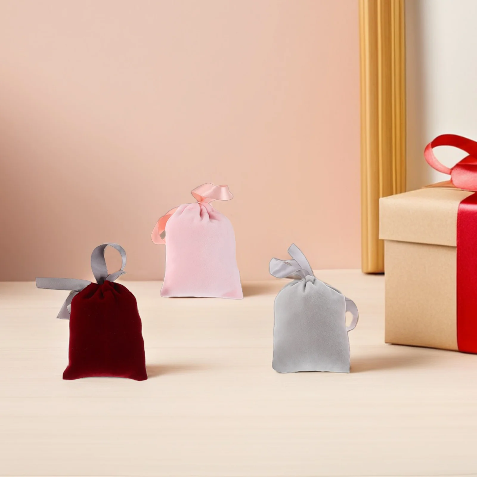 

10Pcs Versatile Drawstring Bags Soft Material for Organizing Jewelry Cosmetics in Handbags Drawers Velvet Jewelry Pouches