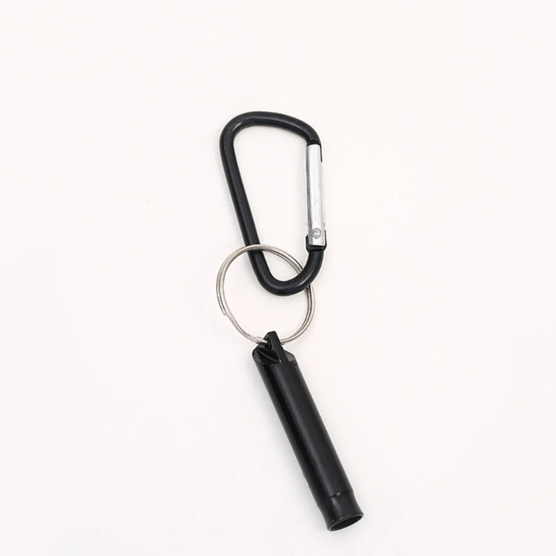 Trọng lượng nhẹ còi ngoài trời với clip carabiner chống ăn mòn cho các trường hợp khẩn cấp về cắm trại đi bộ
