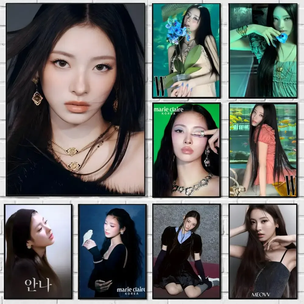 Idol ANNA Tanaka Poster Self-adhesive Art Waterproof Paper Sticker Coffee House Bar Room Wall Decor