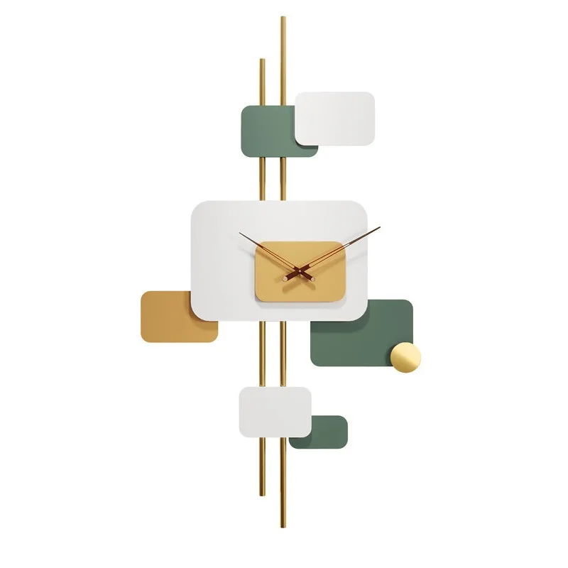 

Wall clock, living room personality quartz clock light luxury creative fashion, modern simplicity, home Nordic style metal clock