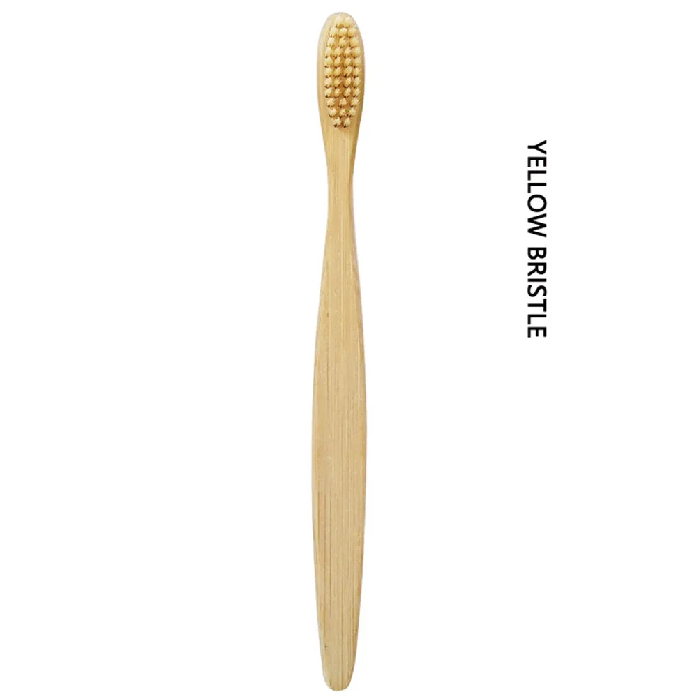20Pcs Bamboo Fiber Toothbrush Sustainable Degradable Handle Soft Bristles Clean Teeth Effectively Ideal Gift for Family Friends