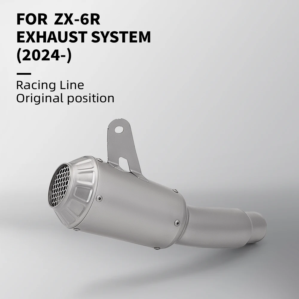 

High-Tech Exhaust Pipe for ZX-6R (2024-) Racing Line Original Position Motorcycle Exhaust System