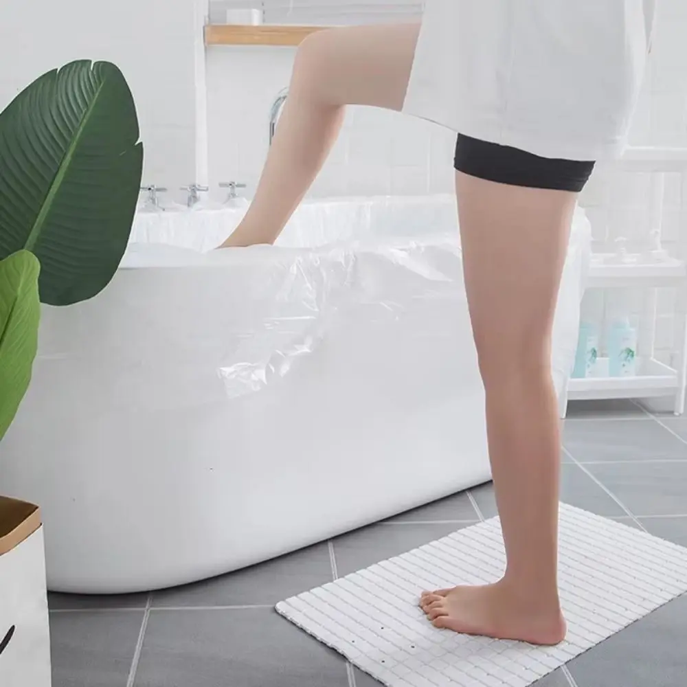 10PCS Individually Disposable Bathtub Cover Waterproof Oversized Bathtub Soaking Bags Easy-Clean Anti Dirt Hotels Bathtub Liner