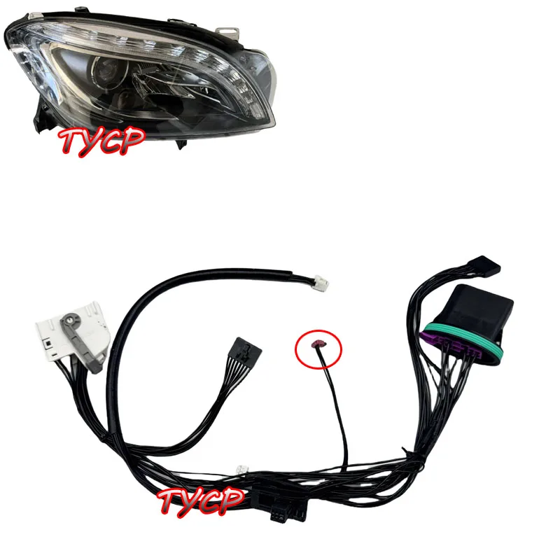 Suitable for Mercedes-Benz ML166 ML300 ML350 ML400 2013-2015 Headlight Wiring Harness Internal Plug Wire harnes DRL wire EU typ