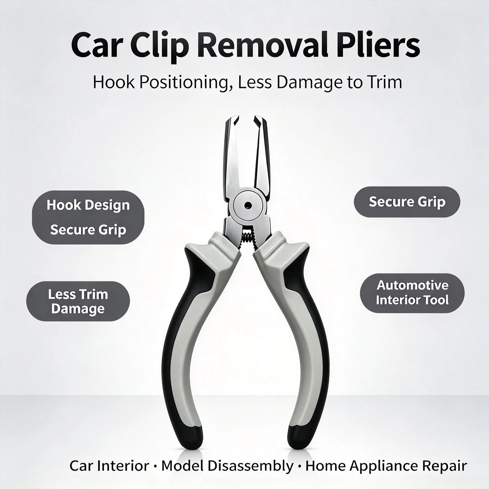 Special Buckle Removal Pliers Door Panel Nail Remover Mini Curved Hook Pliers Automatic Rebound Model Disassembly Tool