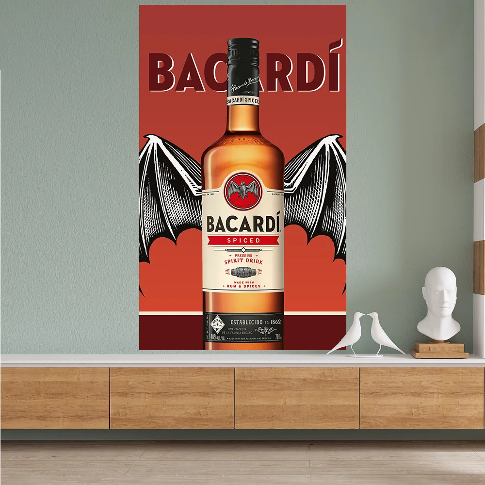 FLAGap 3x5FT 90x150cm Bacardi Rum Bat Flags  For Decoration
