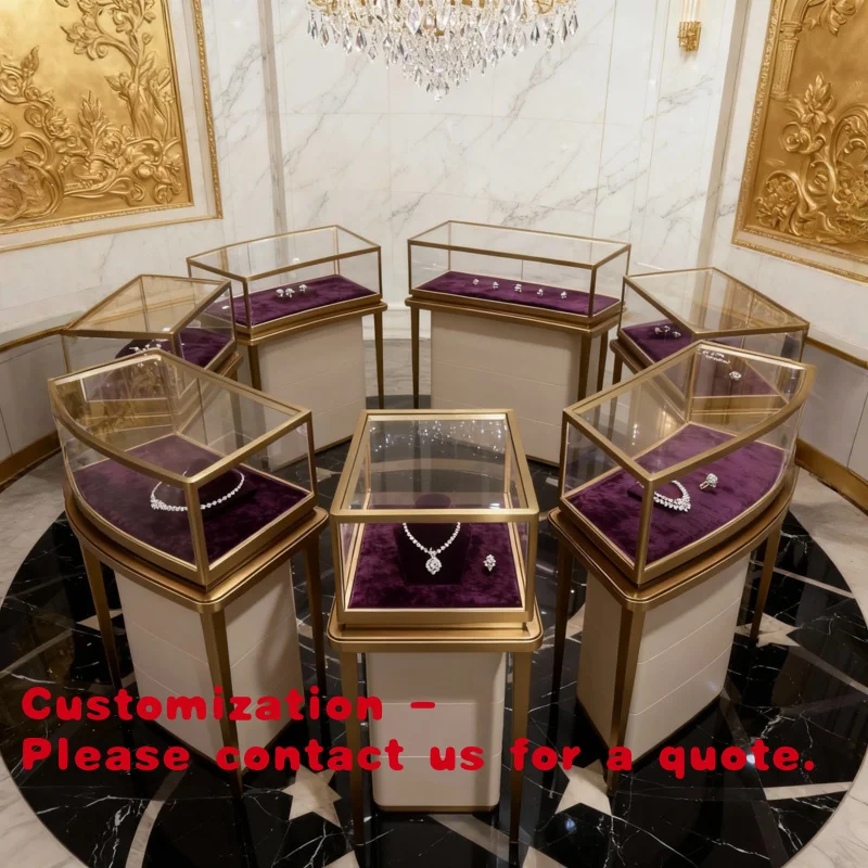 

Customize.High-Quality Jewellery Stainless Steel Jewelry Display Rack Shops Cabinet with Storage Lockers Shop Furniture Bout