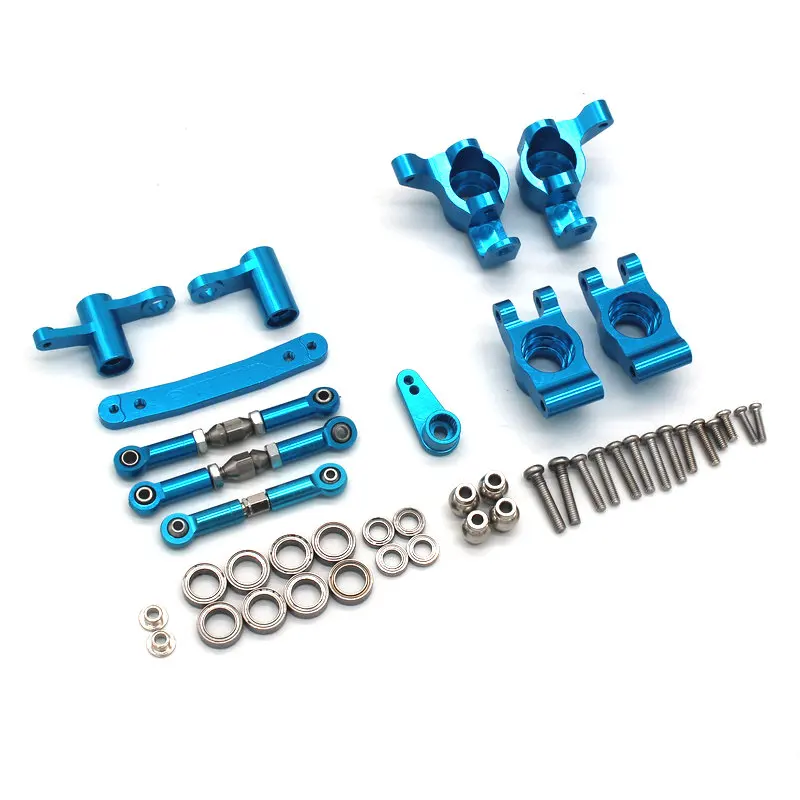 Metallzubehör SCY 16101 16102 16103 16104 16106 16201 RC 1/16 Ferngesteuertes Auto JJRC C8805 Schwingarm-Baugruppe Blaue Teile