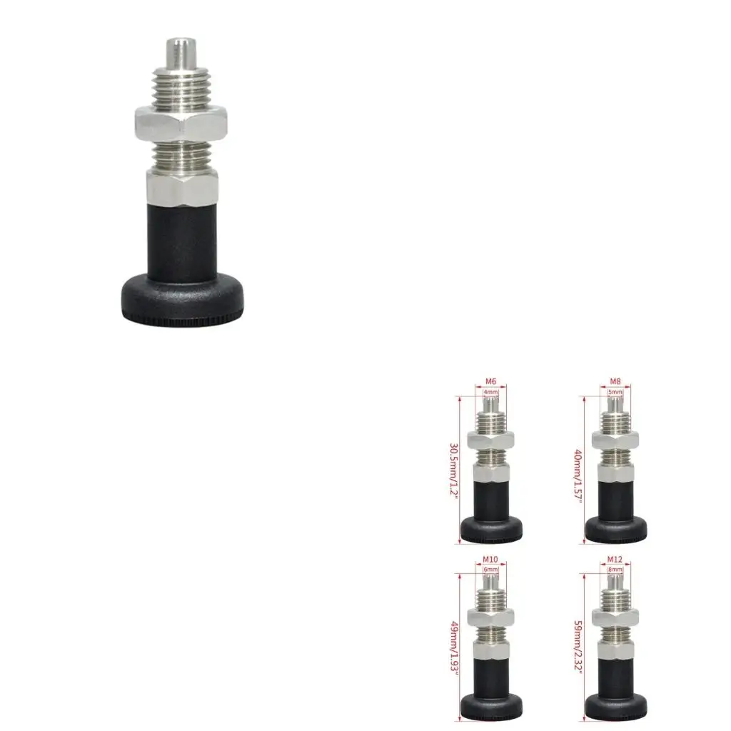 High Quality Indexing Plunger Locking Indexing Pin Ball Nose Spring Plunger Stainless Steel 4 Sizes for Durability