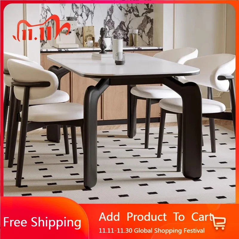 

Итальянский напольный обеденный стол для приема, скандинавский промышленный обеденный стол для гостиной, деревянный мобильный Yemek Odası Setleri, мебель для дома