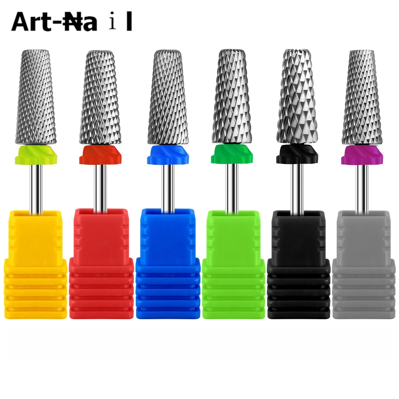 1Pcs Tungsten Carbide Nail Drill Bit Rotate Burr Milling Nail Cutter Bit Electric Drill Machine For Manicure Pedicure Accessorie