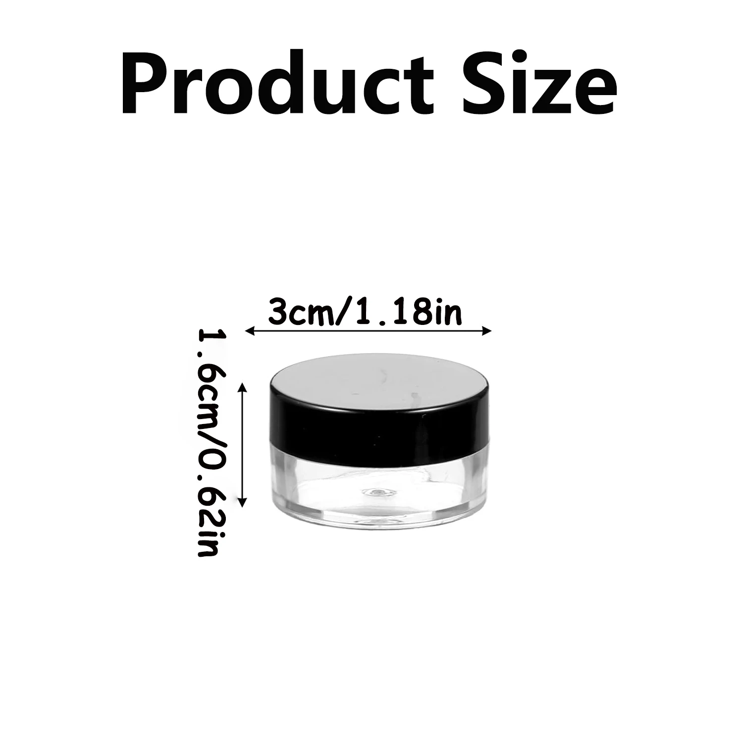 5/10pcs 5g Empty Cosmetic Makeup Jar Pots Transparent Sample Bottles Eyeshadow Cream Lip Balm Container Storage Bottle