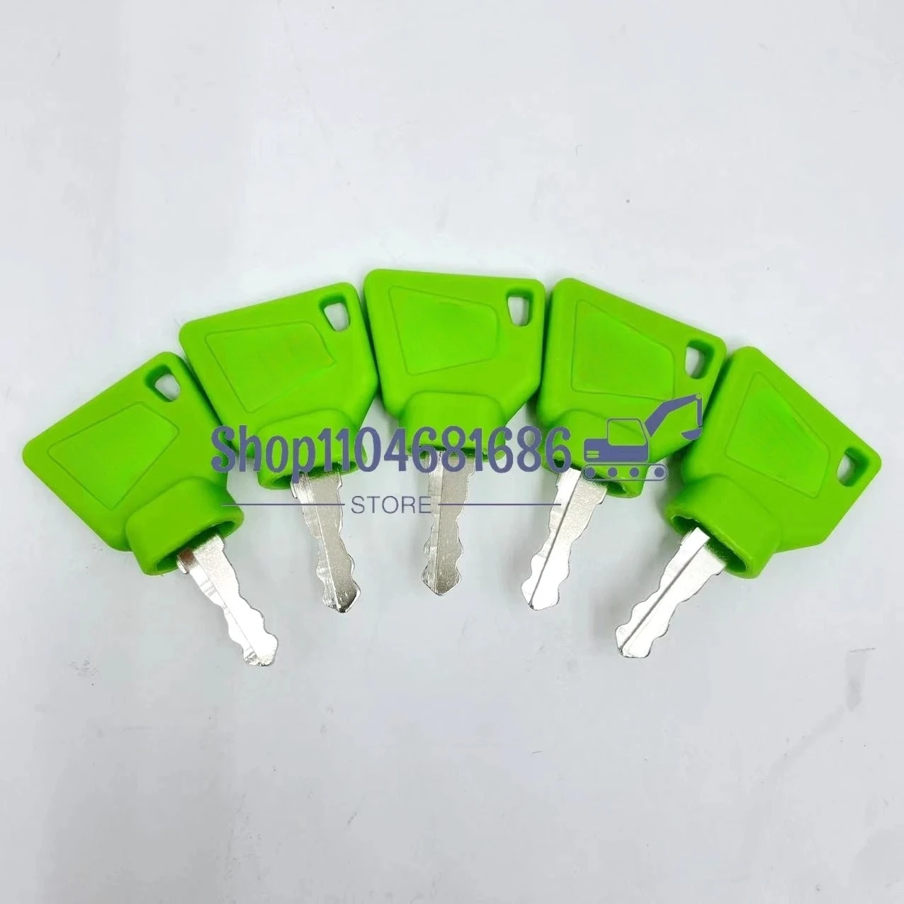 2/5/10 Pcs Green Ignition Start Key Switch Starter Key for JC-B 3CX Excavator Most Machine Digger Replacement Parts