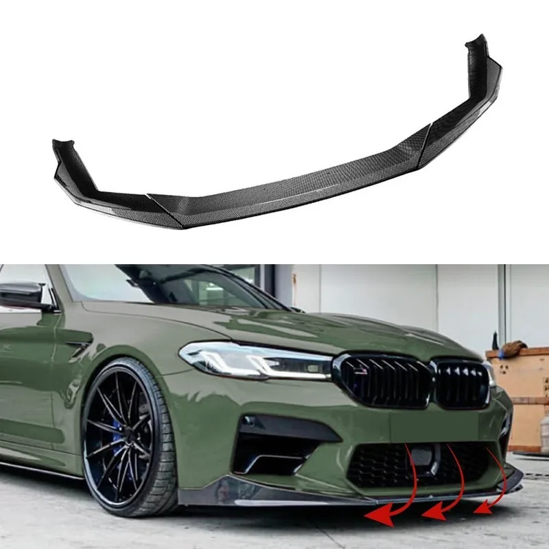 Applicable for BMW 5 Series 2021-2024 M5 F90 LCI  Front Bumper Lip Splitter Lower Diffuser Spoiler Exterior Parts Body Kits
